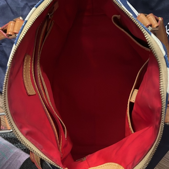 Dooney & Bourke chevron crossbody large satchel purse - Picture 12 of 16